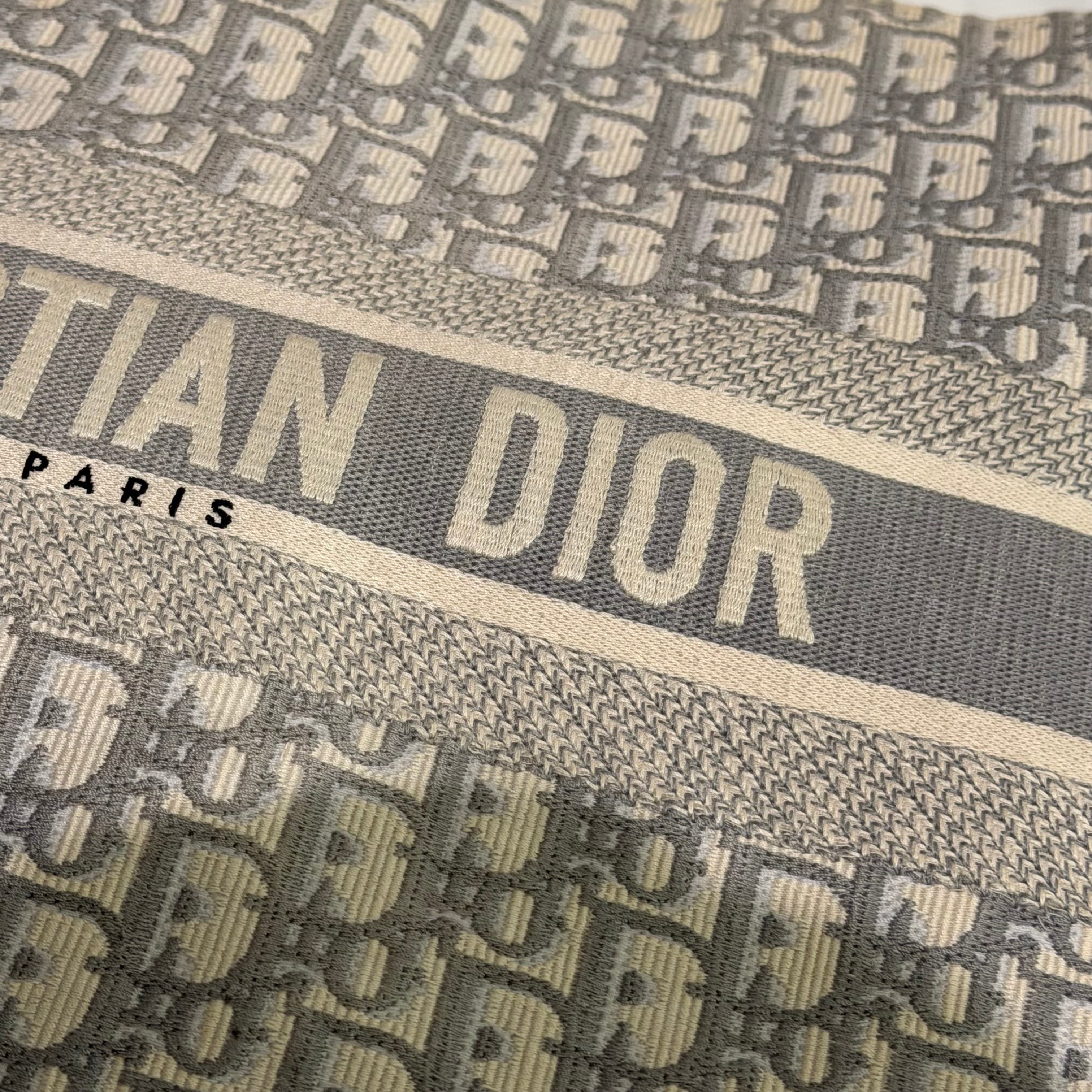 Dior Large Tote Bag Grey Tote
