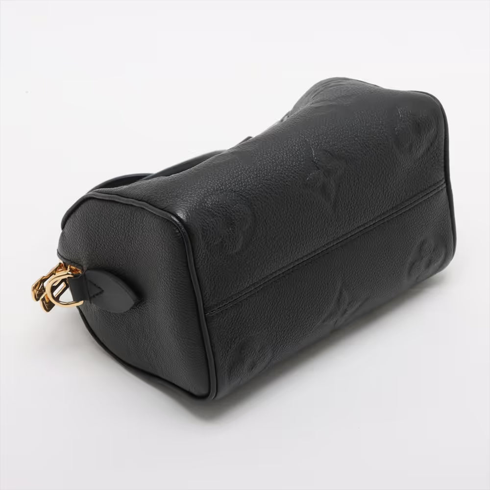 Louis Vuitton Monogram Empreinte Speedy Bandouliere 20 Black