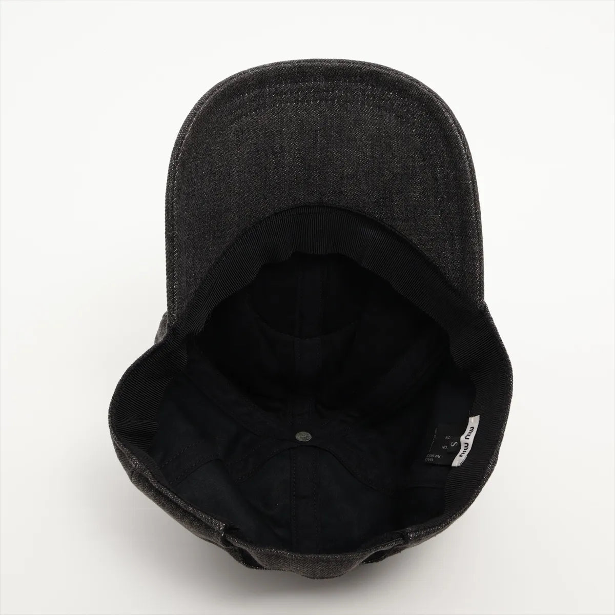 Miu Miu Logo Hat Cotton Black