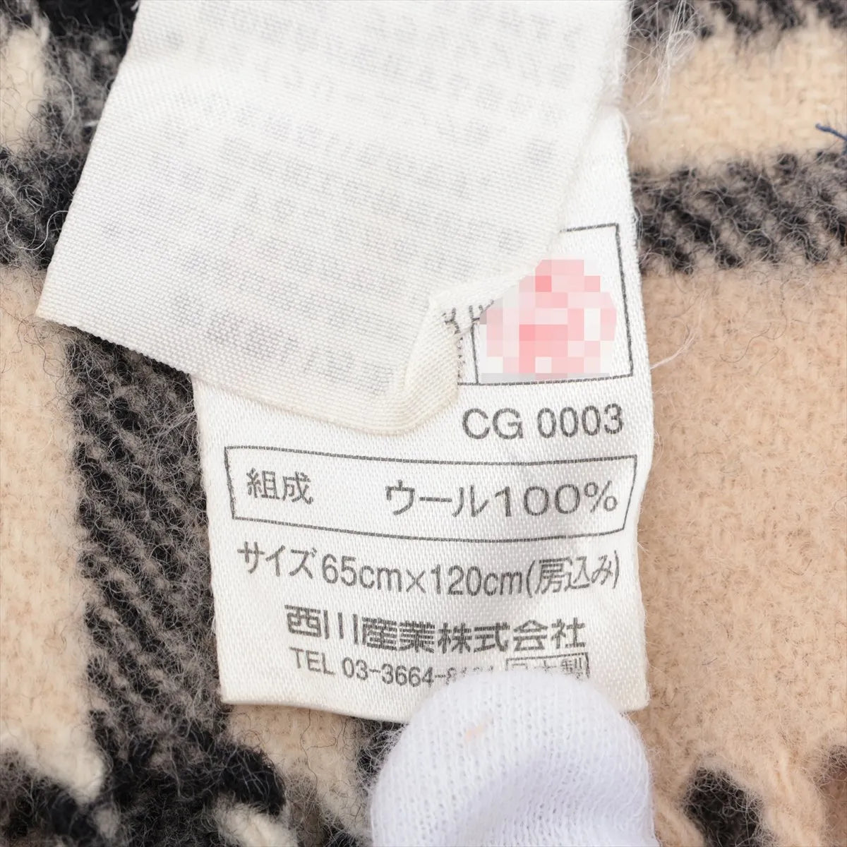 Burberry Nova Check Wool Scarf Beige