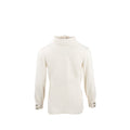 CHANEL Size 34 22C Runway Silk Crepe Blouse White