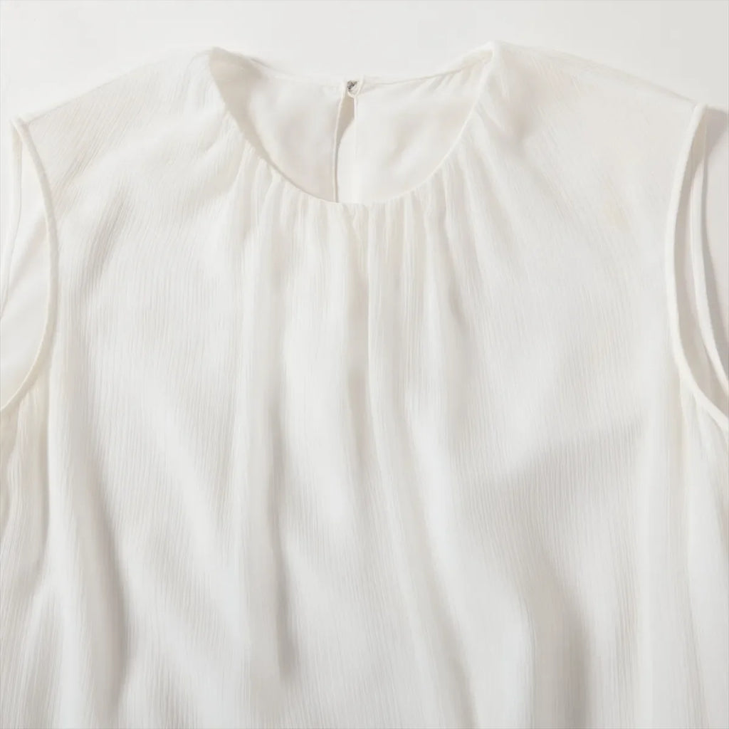 Adeam Polyester Sleeveless Dress White