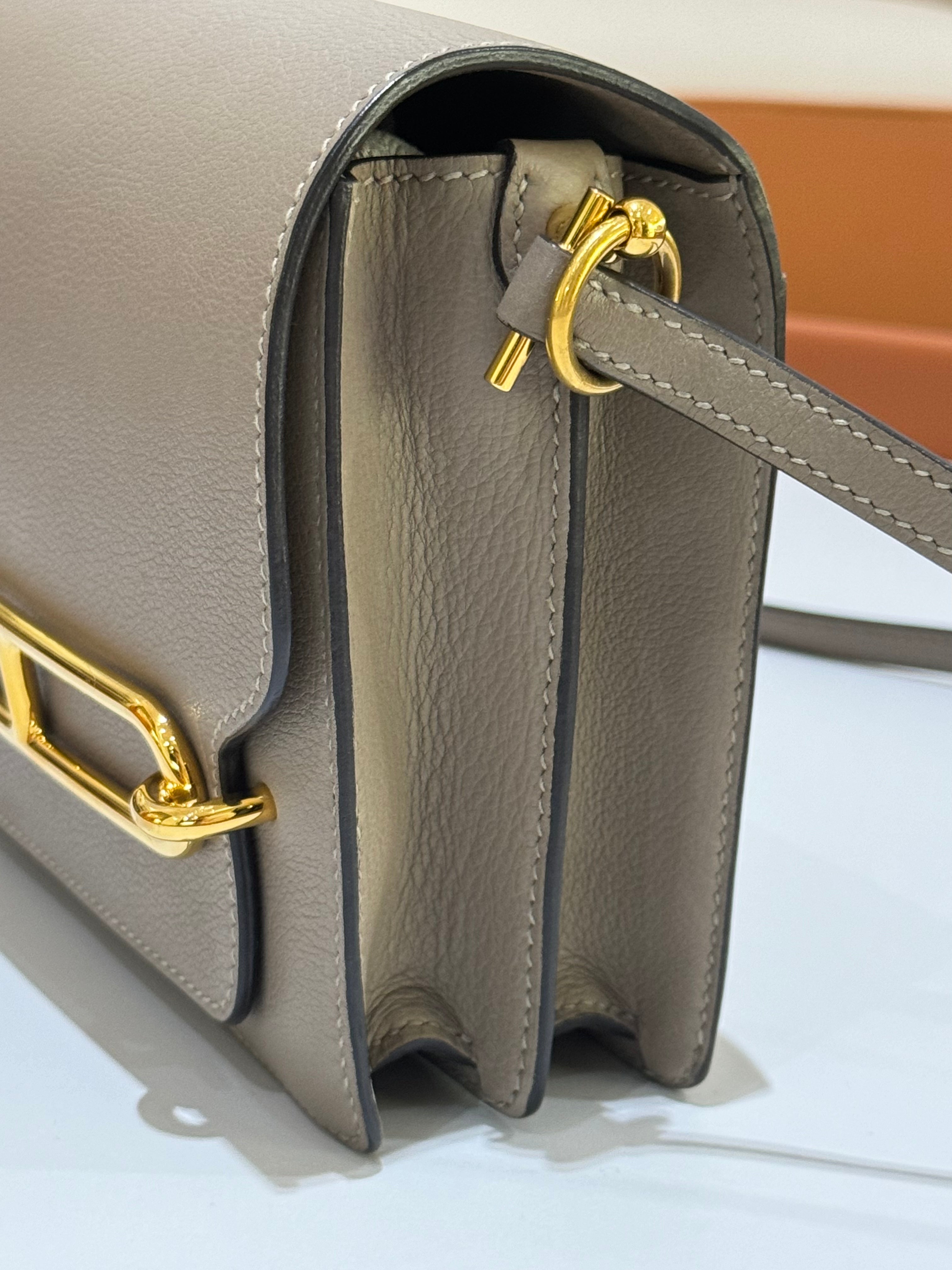 HERMES ROULIS MINI ELEPHANT GREY