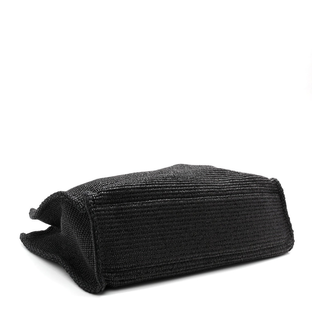 Raffia Medium G Tote Black