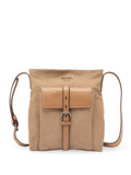 Prada Men Cotton And Leather Shoulder Bag