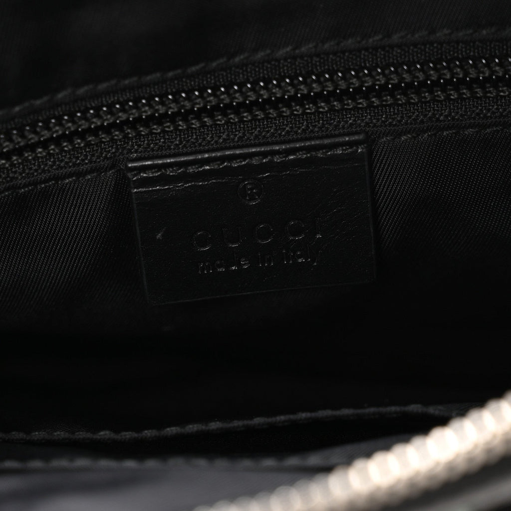 GG Supreme Monogram Web Messenger Bag Black
