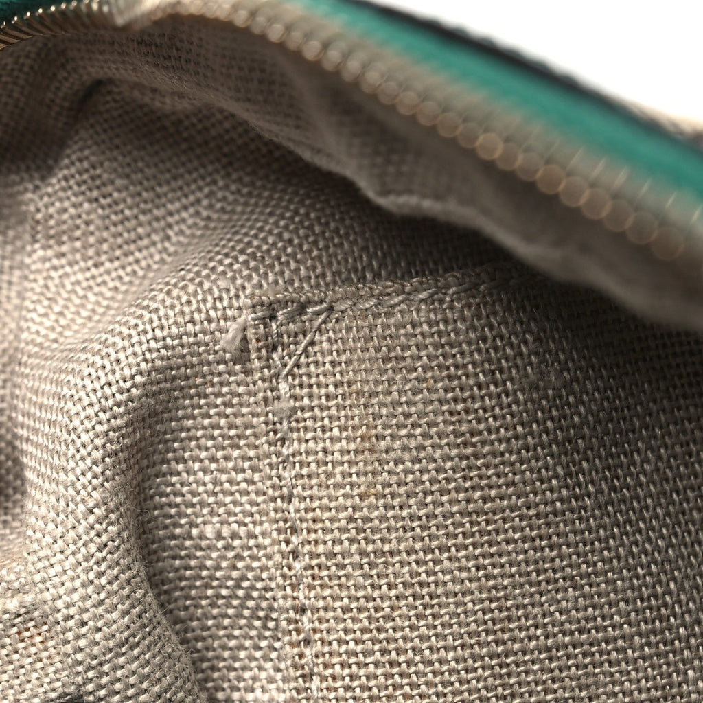 Monogram Dollar Calfskin Mini Bree Messenger Bag Beige Ebony Emerald