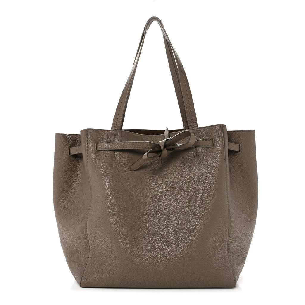 Soft Grained Calfskin Small Belt Cabas Phantom Taupe