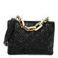 Lambskin Embossed Monogram Coussin BB Black