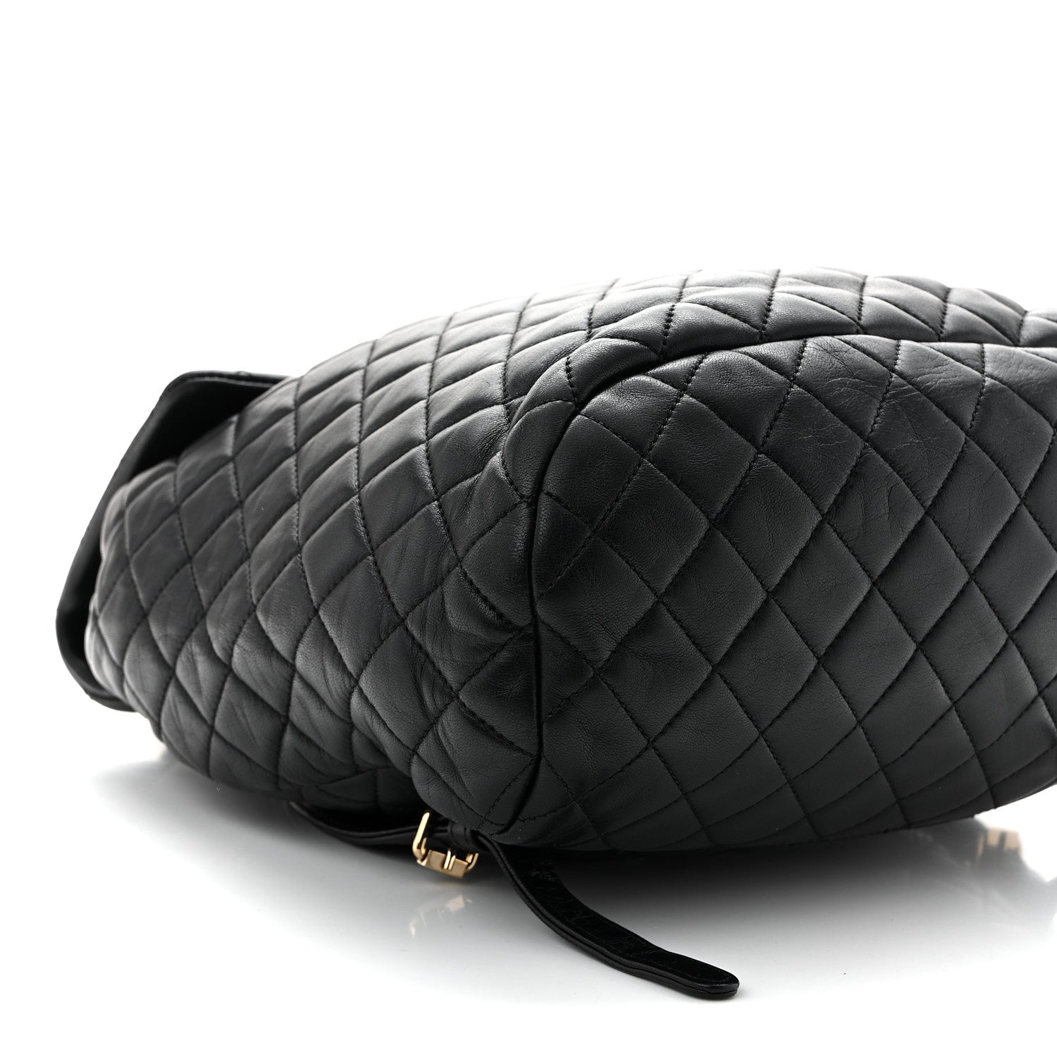 Lambskin Quilted Large Urban Spirit Backpack Black