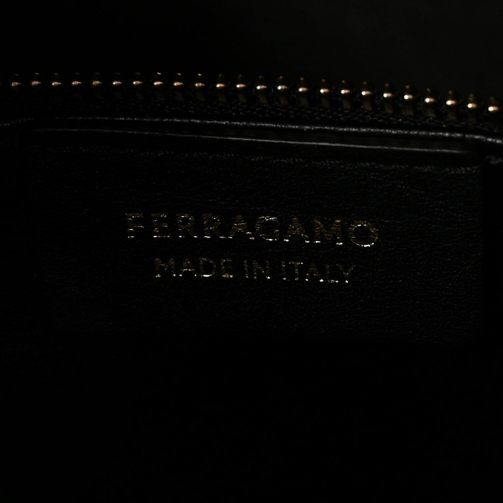 Calfskin Medium Hug Bag Black