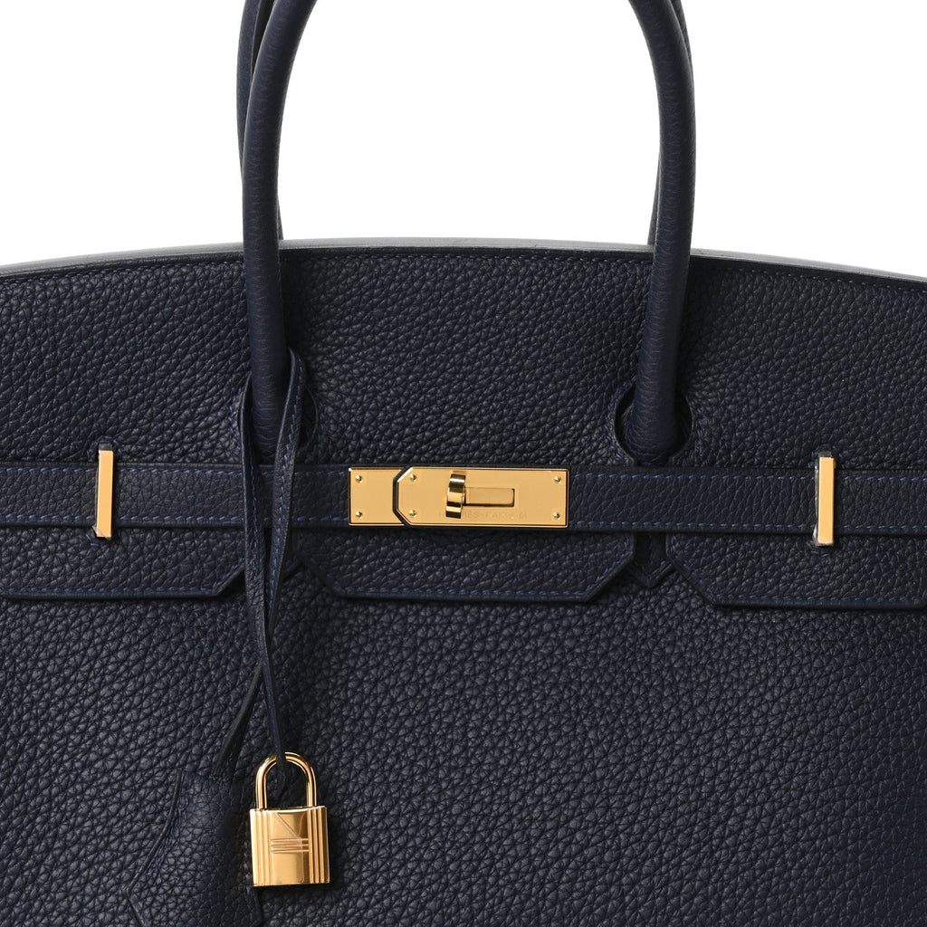 Togo Birkin 35 Bleu Nuit