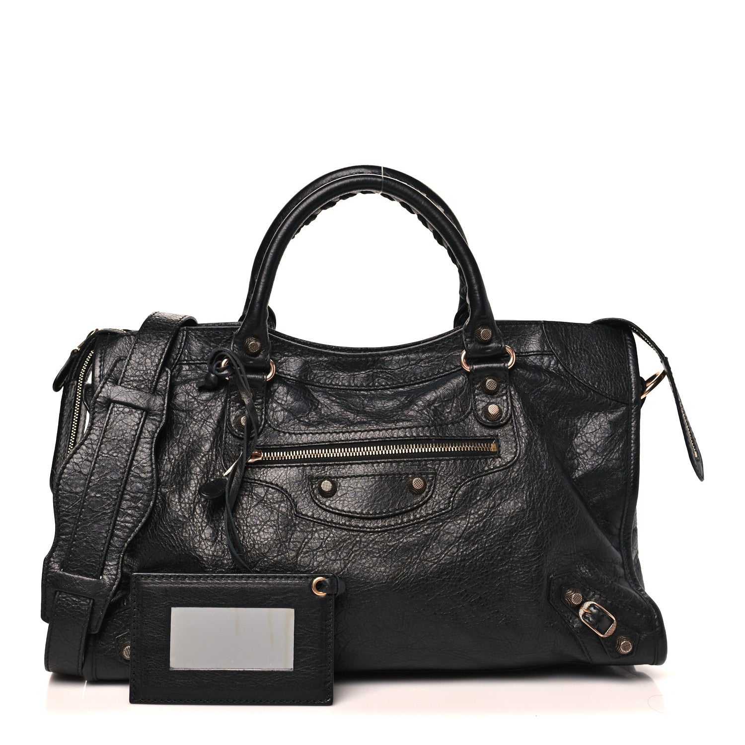Agneau Giant 12 Rose Gold Hardware City Black