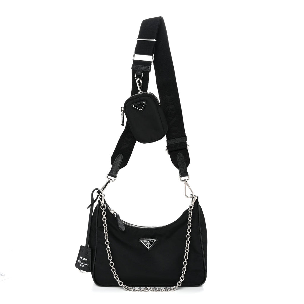 Nylon Re-Edition 2005 Shoulder Bag Black