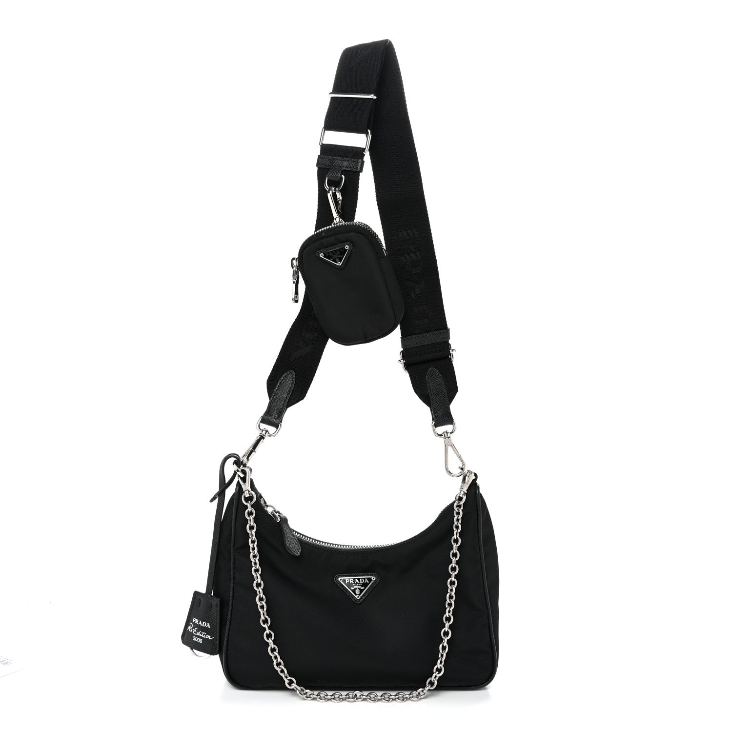 Nylon Re-Edition 2005 Shoulder Bag Black