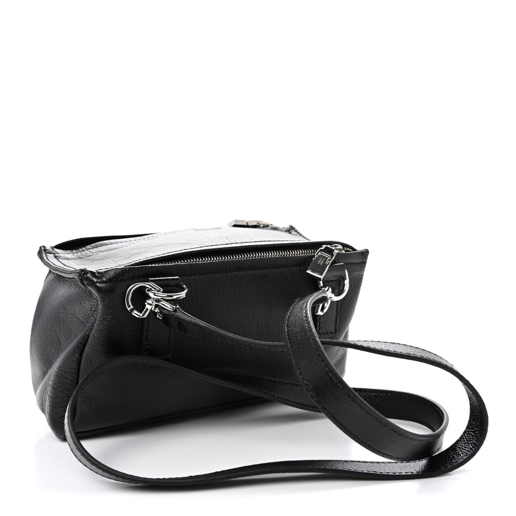 Sugar Goatskin Mini Pandora  Black