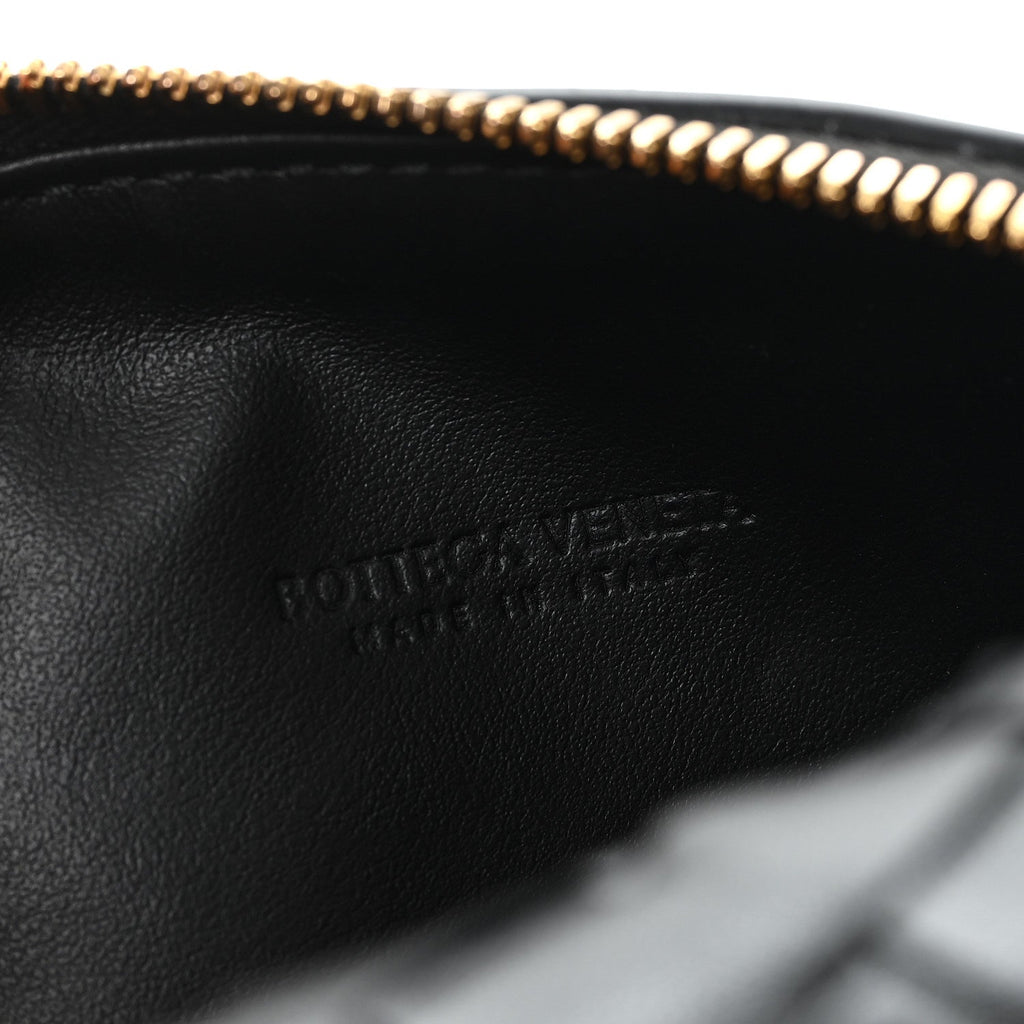 Calfskin Nappa Intrecciato Candy Wallace Black