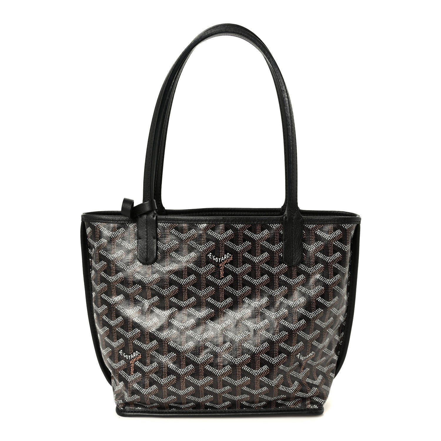 Goyardine Reversible Mini Anjou Black