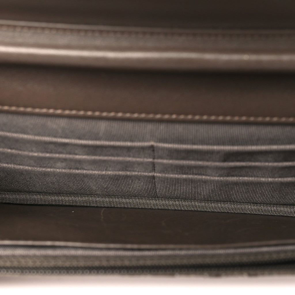 Snakeskin Wallet On Chain WOC Brown Silver