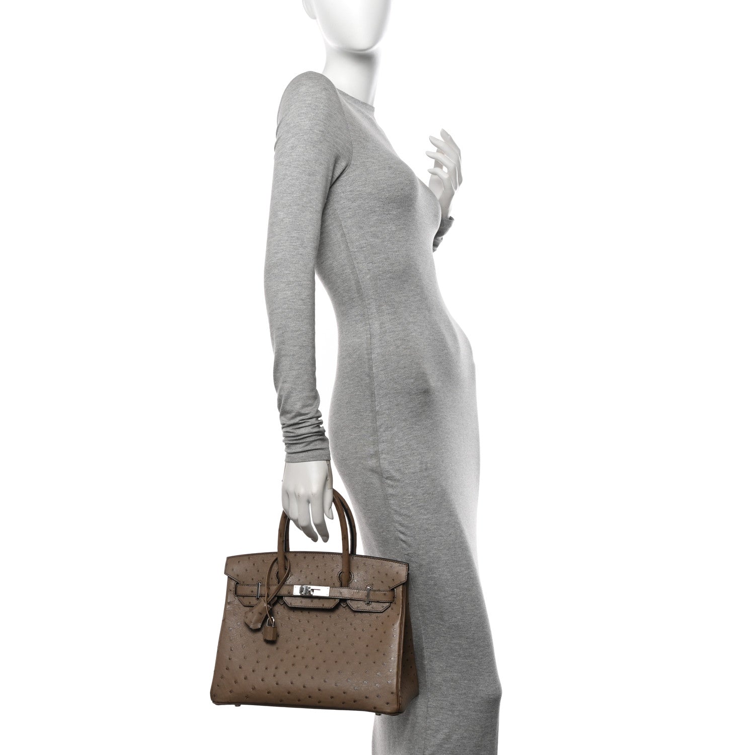 Ostrich Birkin 30 Mousse