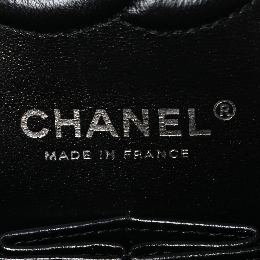 Lambskin Quilted Small Double Flap So Black