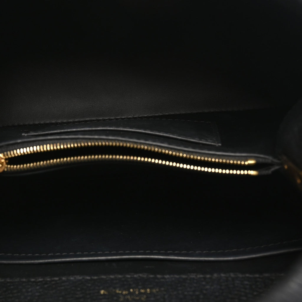 Taurillon Mother of Pearl Capucines BB Black
