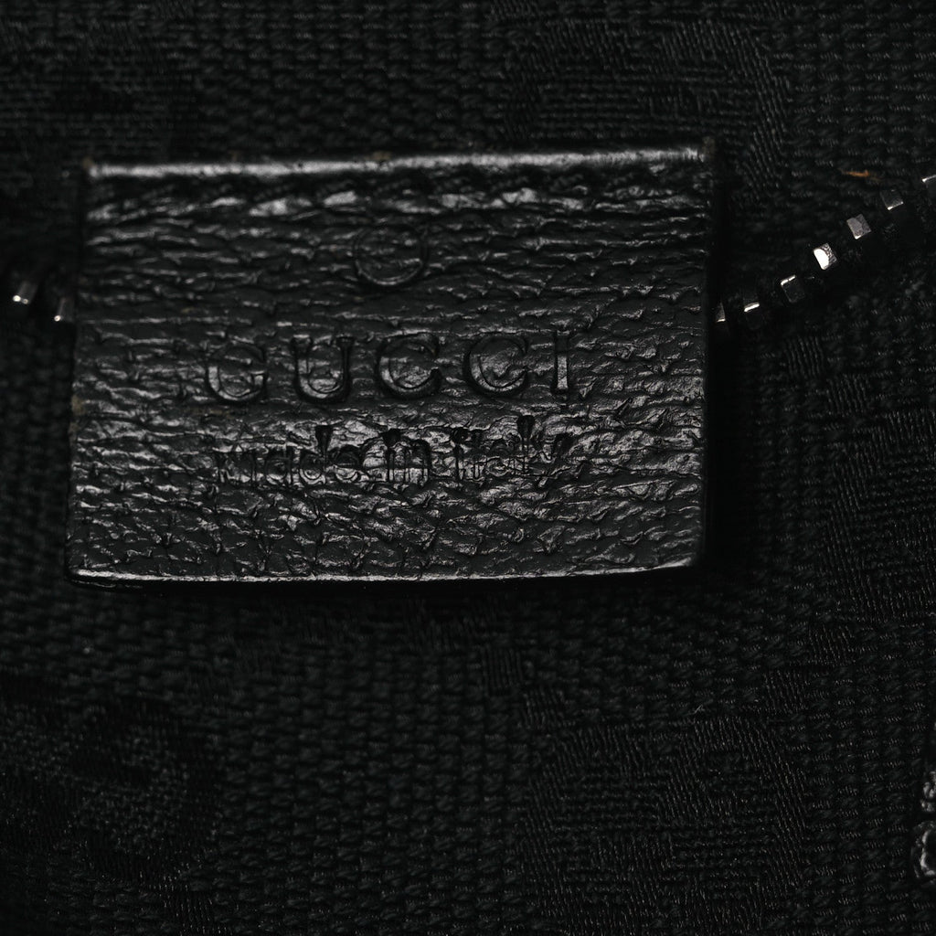 GG Monogram Double Pocket Belt Bag Black
