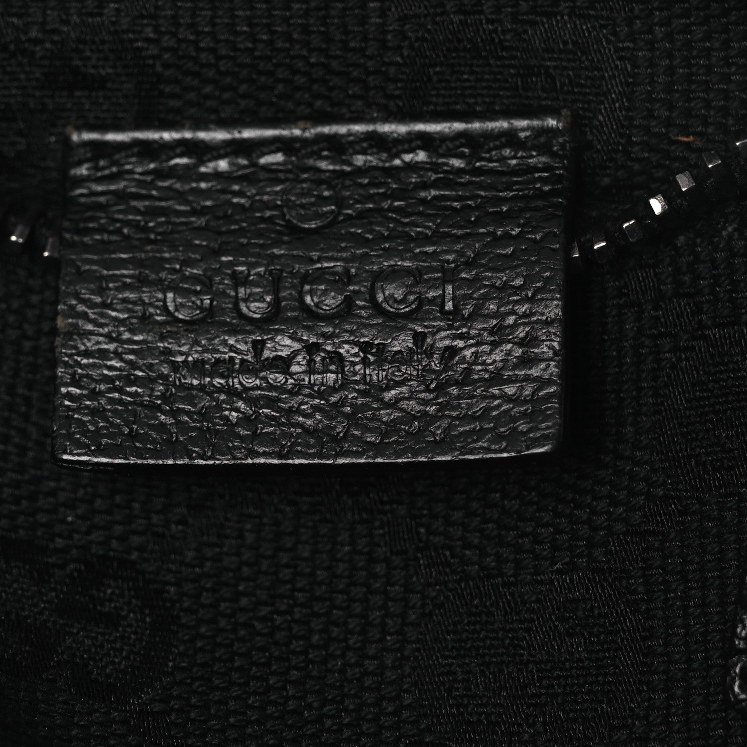 GG Monogram Double Pocket Belt Bag Black