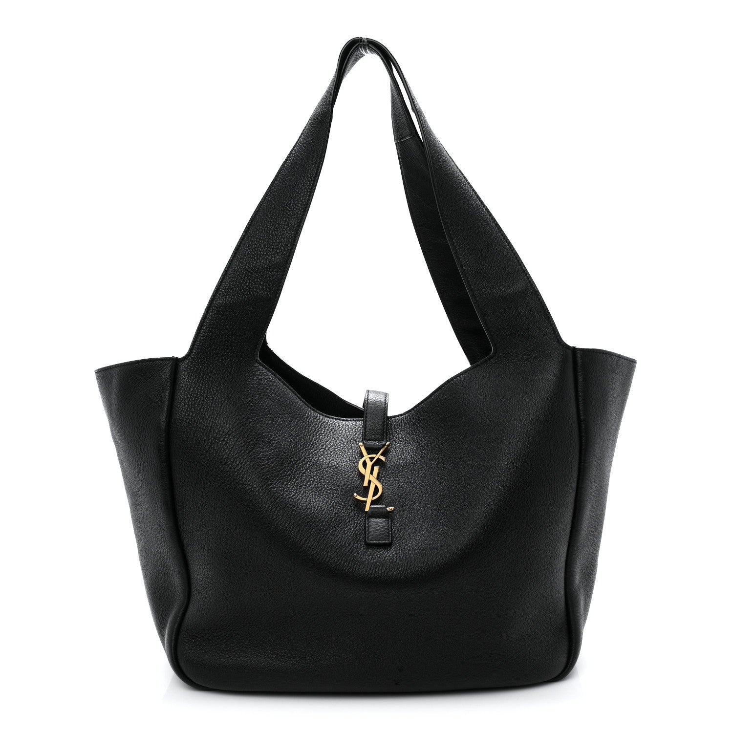 Grained Deerskin Bea Tote Black