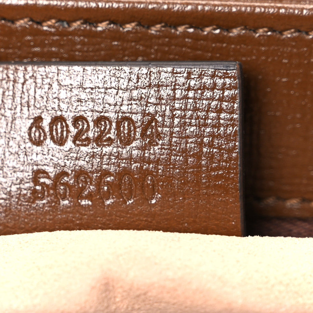 GG Supreme Monogram Horsebit 1955 Shoulder Bag Beige Brown Sugar