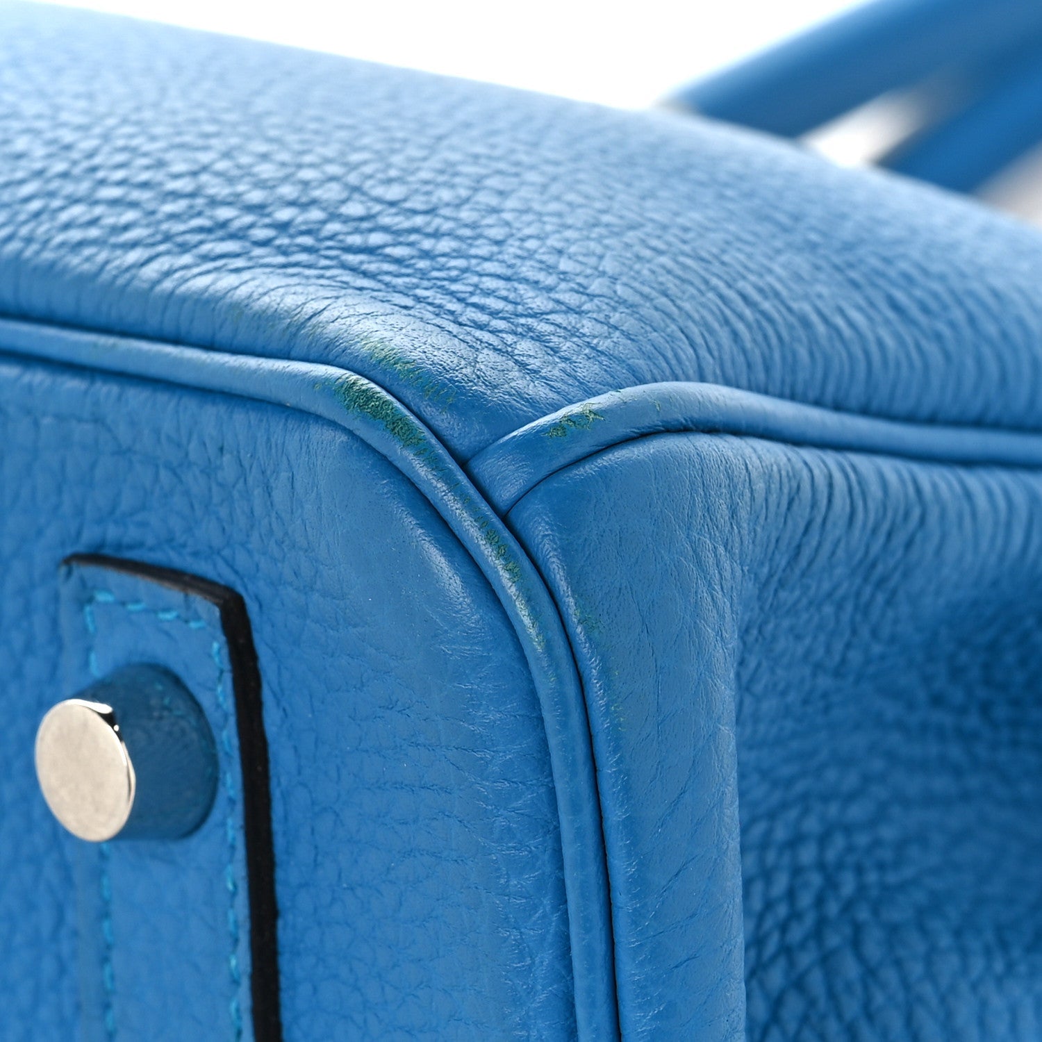 Togo Verso Birkin 30 Bleu Zanzibar Malachite