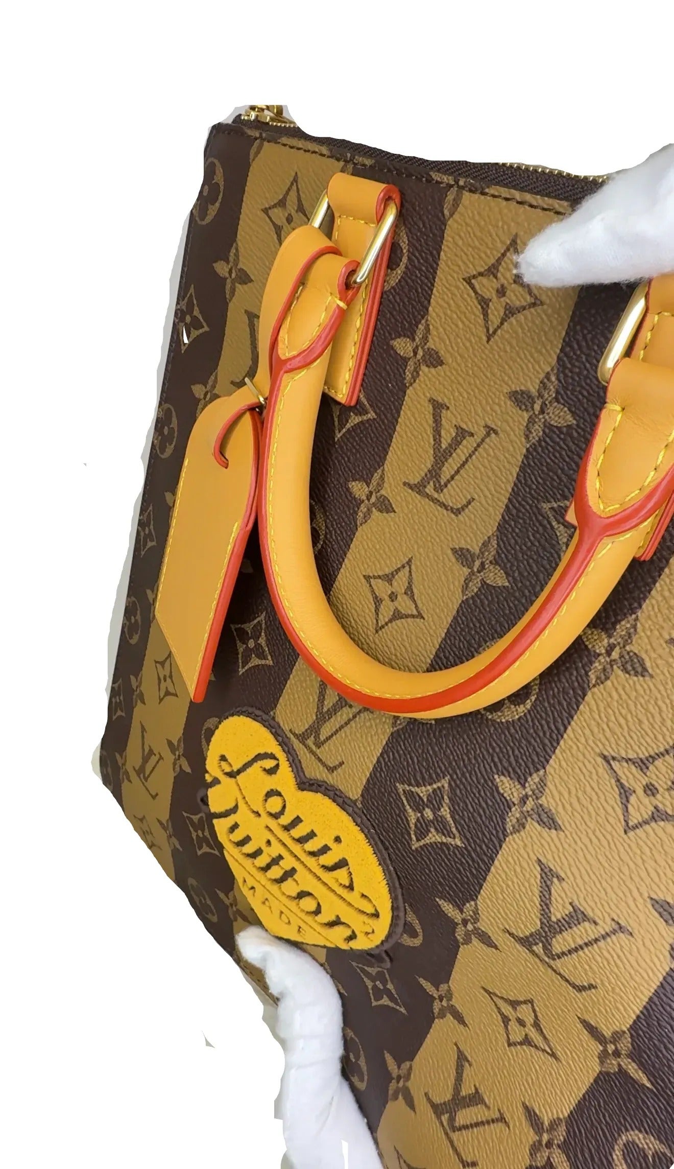 Louis Vuitton Nigo Sac Plat Cross Limited Edition Stripes Monogram Canvas B22-97