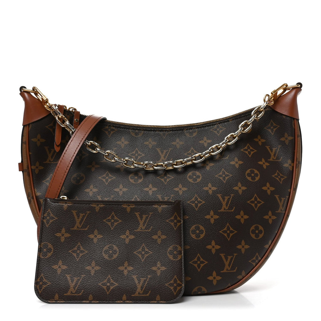Reverse Monogram Loop Hobo