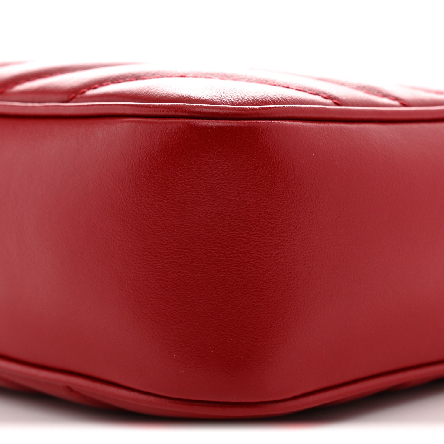 Calfskin Matelasse Monogram Lou Camera Bag Red