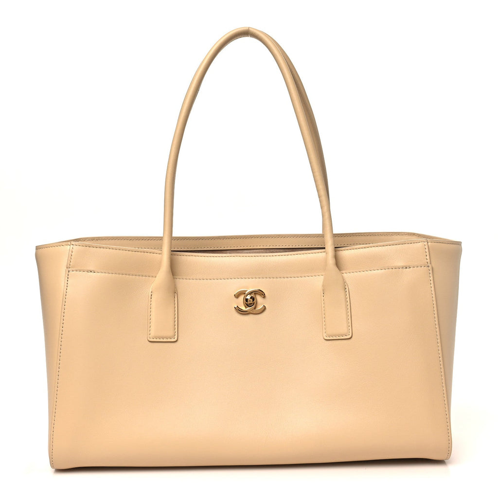 Calfskin Archetype Small Shopping Tote Beige
