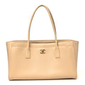 Calfskin Archetype Small Shopping Tote Beige