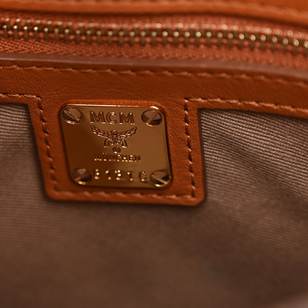Calfskin Ottomar Monogram Essential Bucket Bag Cognac