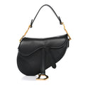 Calfskin Mini Saddle Bag Black