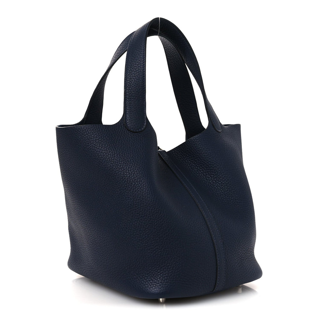 Taurillon Clemence Picotin Lock 22 MM Bleu Nuit