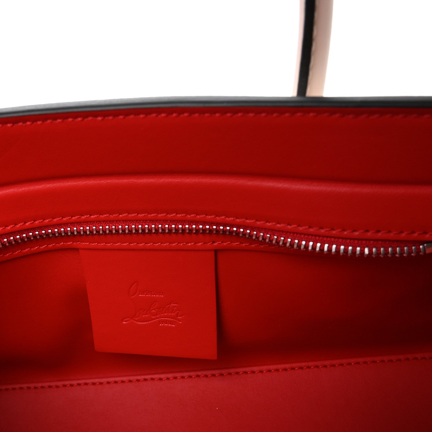 Calfskin Spikes Loubinthesky Paloma Baguette Leche