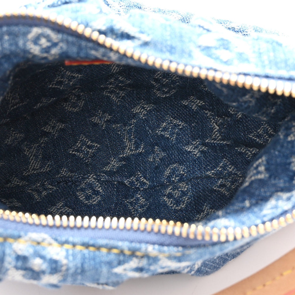 Monogram Denim Pochette Valley Blue