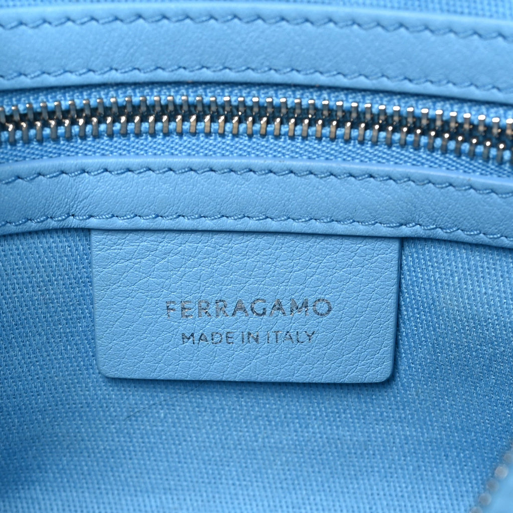 Calfskin Star Top Handle Bag Blue