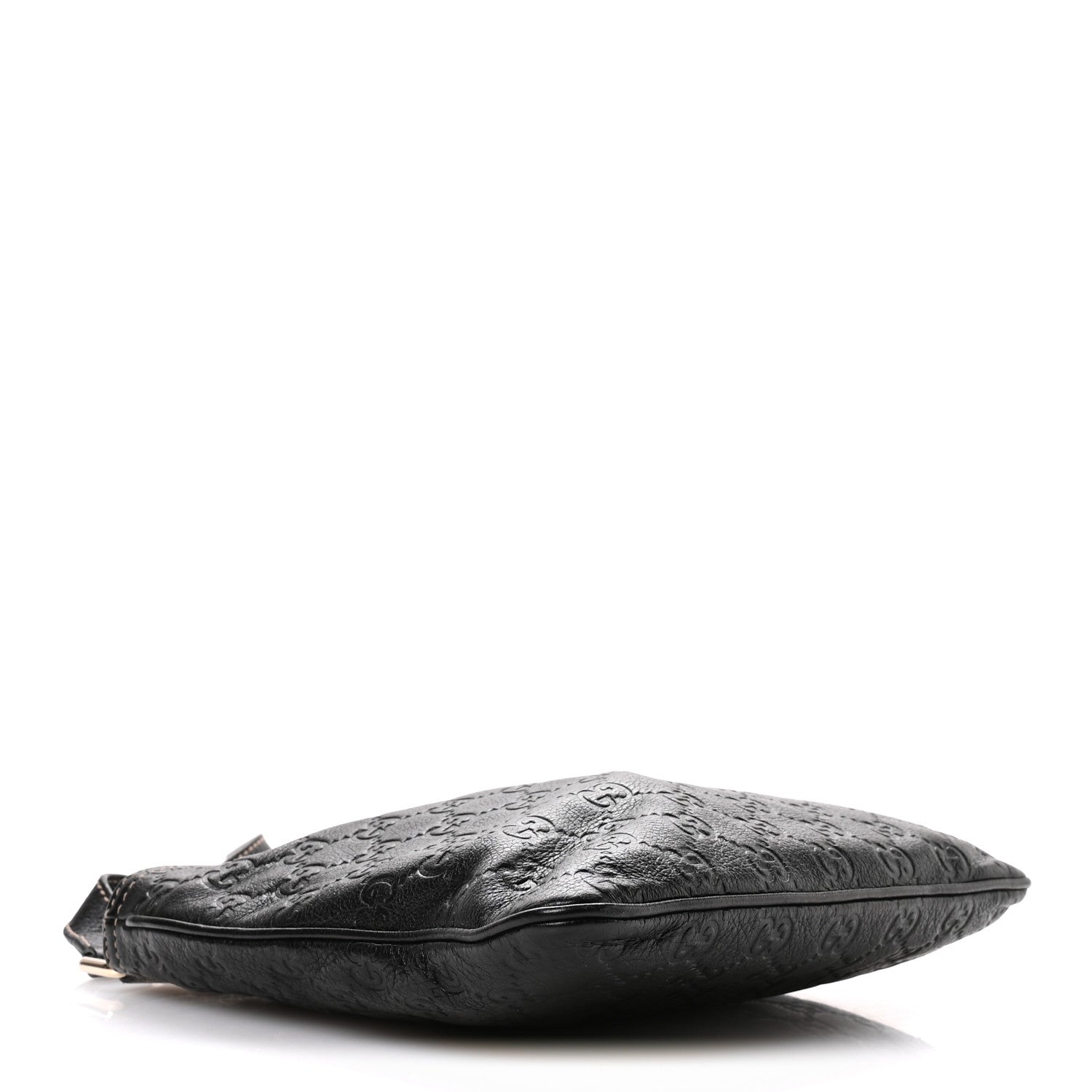 Guccissima Small Flat Messenger Bag Black