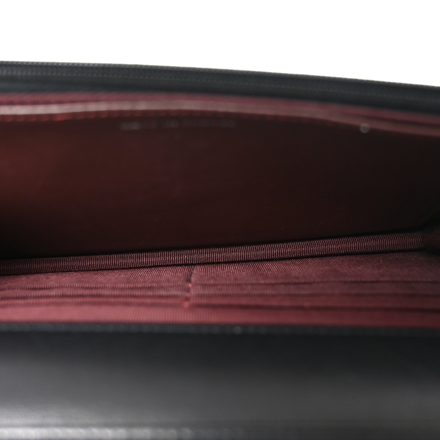 Lambskin Quilted Wallet On Chain WOC Black
