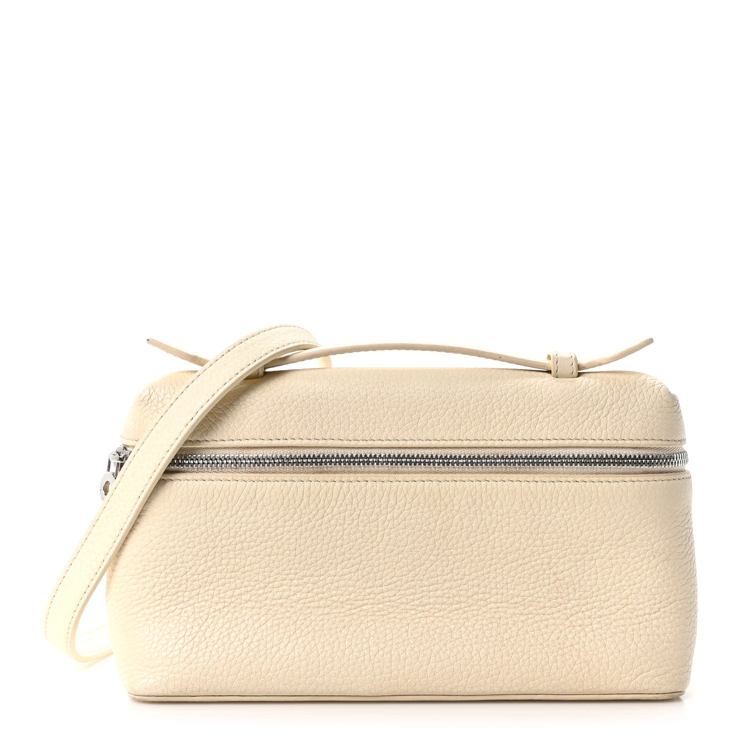 Grained Calfskin L19 Extra Pocket Pouch Whisper White