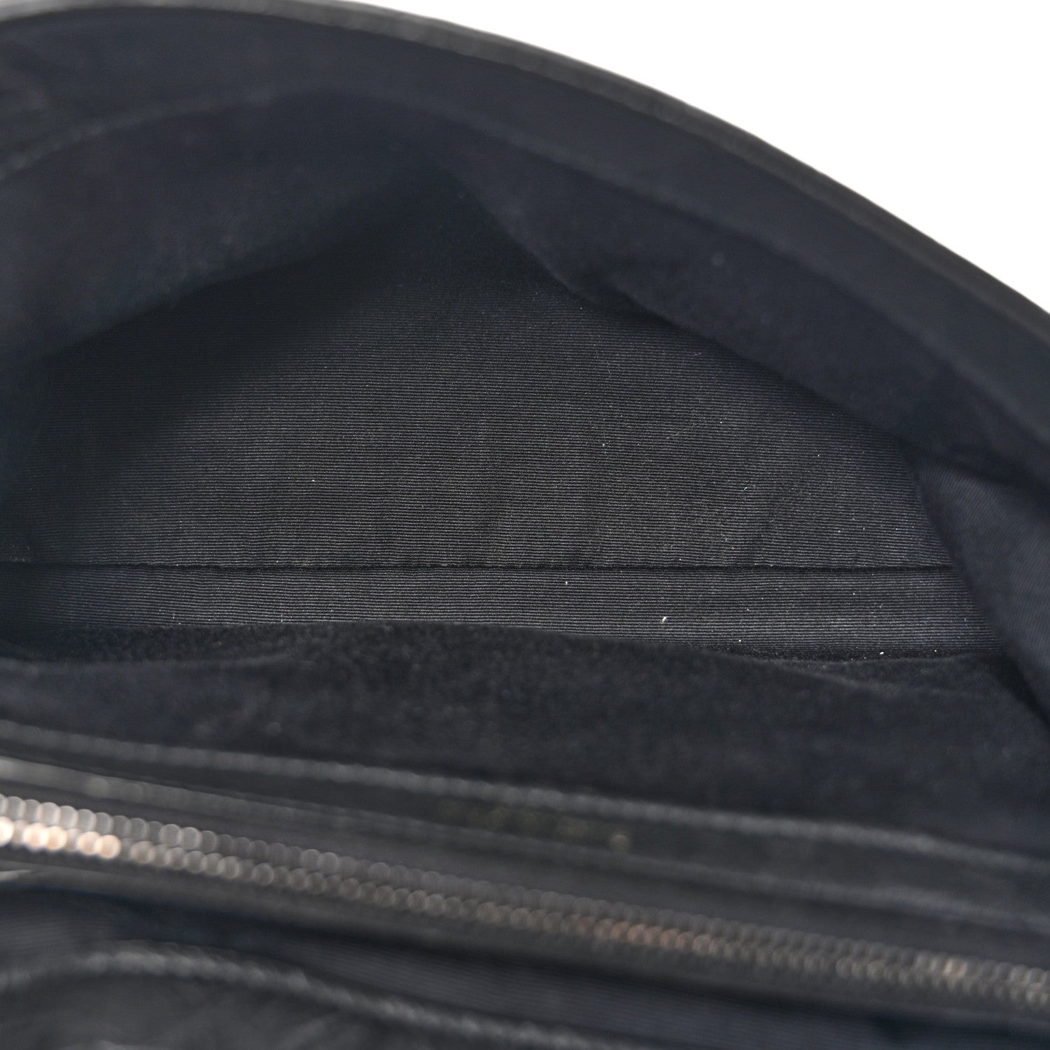Calfskin Crocodile Embossed Medium West Hollywood Monogram Fold-Over Black