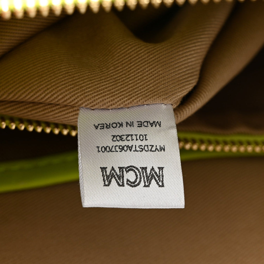 Calfskin Maxi Monogram Crossbody Pouch Green