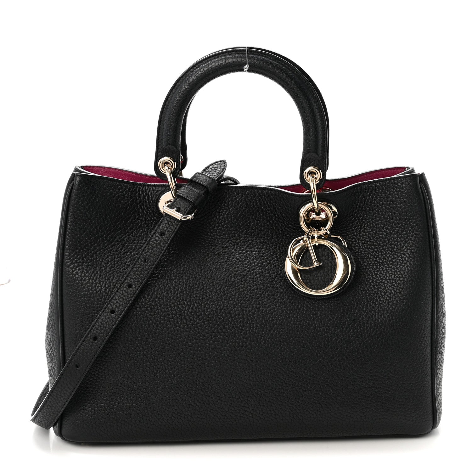Bullcalf Medium Diorissimo Tote Black Rose Indien