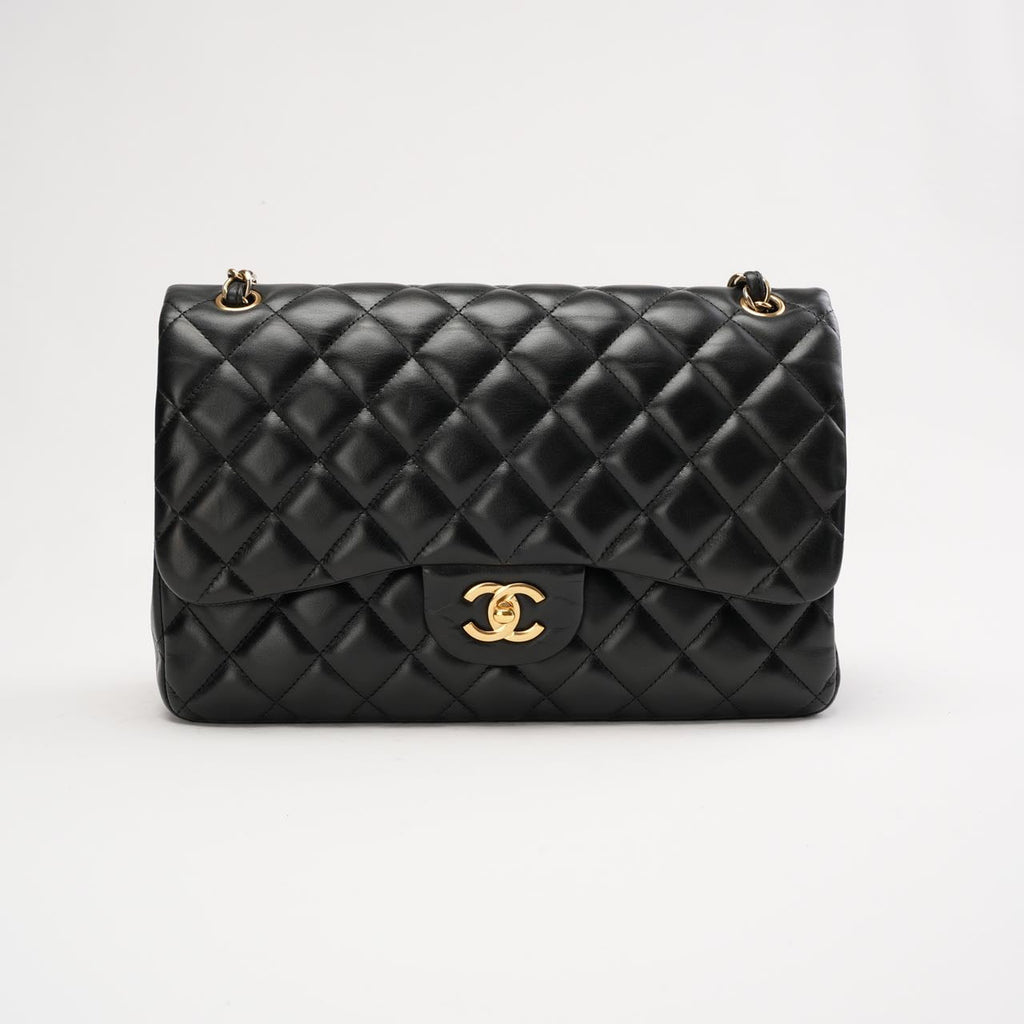 Chanel Timeless Jumbo Double Flap Lamb Black 2011