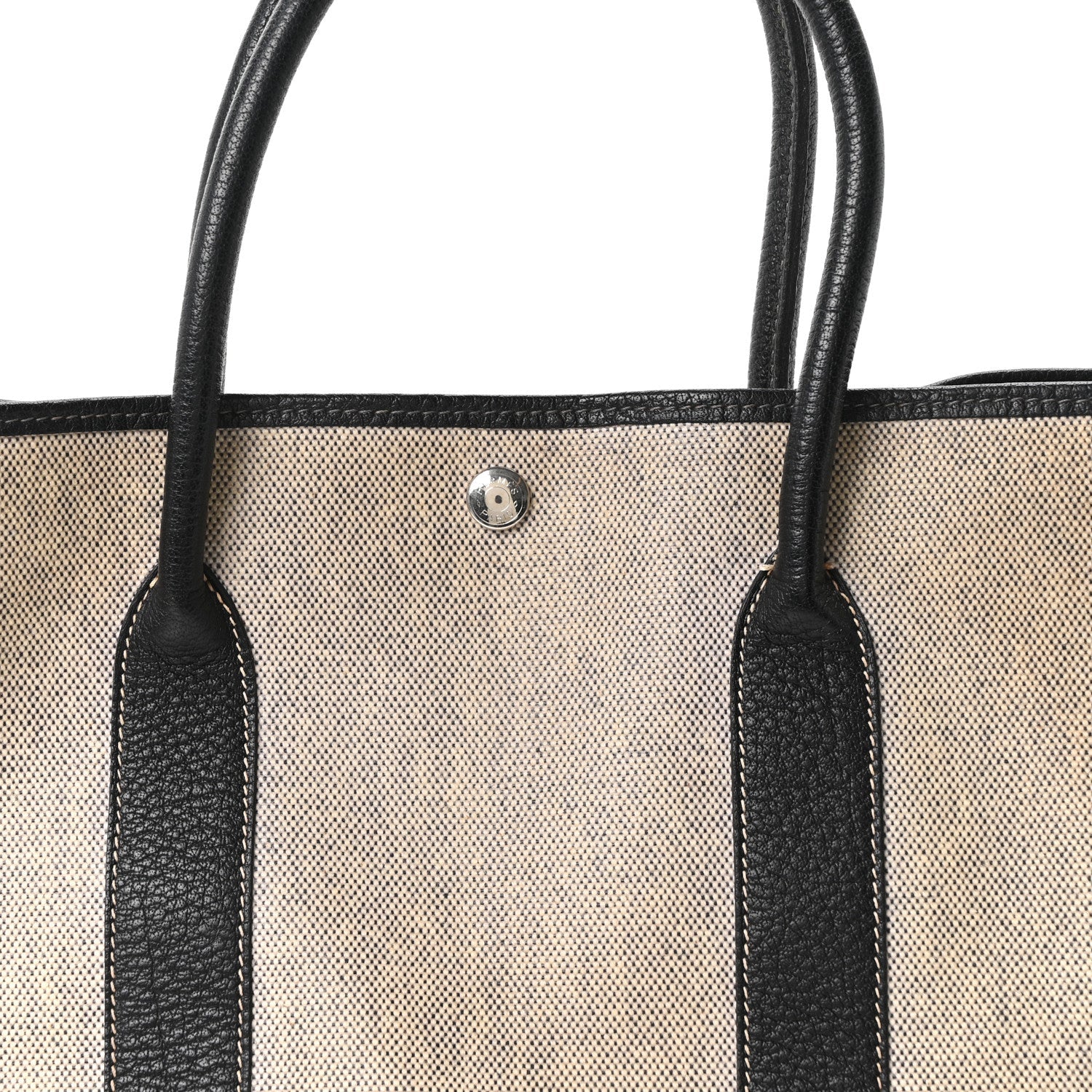 Toile H Buffle Skipper Garden Party 36 MM Tote Black